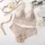 Sexy renda feminina conjunto de roupa interior sem fio sem costura conjuntos de na internet