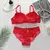 Conjunto de lingerie sexy multicolorida de 2 peças para reunião feminina push - comprar online