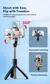 Tripé de bastão de selfie para celular, monopé de suporte móvel com controle - comprar online