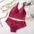 Sexy renda feminina conjunto de roupa interior sem fio sem costura conjuntos de - comprar online
