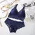 Sexy renda feminina conjunto de roupa interior sem fio sem costura conjuntos de - loja online