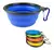 COMEDERO DE SILICONA PLEGABLE MINI CON MOSQUETON - comprar online