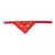 Collar para perro con pañuelo bandana  rojo mediano decorado con diseño blanco