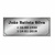 Placa em aço inox média 25x10 - Borda Contemporânea - comprar online