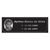 Placa Memorial Preta em Inox com Foto - Modelo Curva Refinada - comprar online