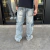 CALCA DENIM CARGO VINTAGE na internet