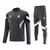 Conjunto Real Madrid Treino 25/26 - Masculino Adidas - Cinza com detalhes em azul e branco