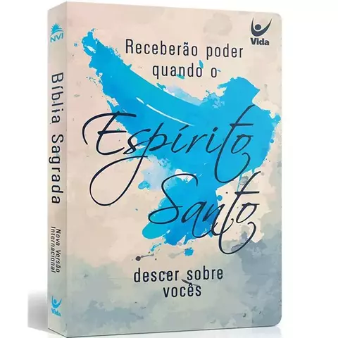 Bíblia Sagrada NVI Espírito Santo Capa Semi-luxo Flexível Letra Normal