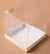 CAIXA TRANSPARENTE 10X10X2CM BASE BRANCA - comprar online