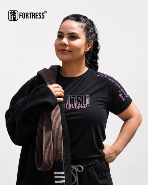 Camiseta Jiu-Jitsu Feminino | 100% Algodão | Fortress