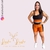 Conjunto Plus Size Com Top + Short Poliamiada Canelado com Brilho Alta Compressão - comprar online