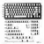 Teclado Mecânico FSWHBY design Esboço Preto e Branco - comprar online