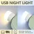 1-10 pçs mini usb luz noturna branco quente proteção para os olhos livro luz - loja online