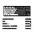 Imagem do Teclado Mecânico FSWHBY design Esboço Preto e Branco