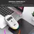 Mouse para jogos Bluetooth com 3 modos recarregável 2.4G USB sem fio RGB Backli