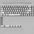 Teclado Mecânico FSWHBY design Esboço Preto e Branco - comprar online