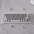 Teclado Mecânico FSWHBY design Esboço Preto e Branco na internet