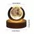 Led bola de cristal candeeiro mesa usb luz da noite 3d lua planeta galáxia - comprar online