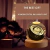 Led bola de cristal candeeiro mesa usb luz da noite 3d lua planeta galáxia na internet