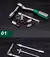 Conjunto COMPLETO de chave de catraca pro 24/72 dentes, com soquetes, chave de fenda, con