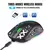 Mouse para jogos Bluetooth com 3 modos recarregável 2.4G USB sem fio RGB Backli