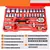 Conjunto COMPLETO de chave de catraca pro 24/72 dentes, com soquetes, chave de fenda, con - loja online
