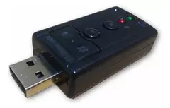 Placa de sonido Adaptador Audio 7.1 Usb Jack 3.5 Auxiliar Auricular Microfono - comprar online
