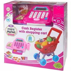 Caja Registradora Con Scanner, Carrito, Productos, Luz Y Sonido - comprar online