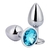 Plug Redondo Anal Metal Cromado - Tamanho P, M e G - loja online