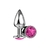 Plug Redondo Anal Metal Cromado - Tamanho P, M e G - loja online