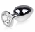 Plug Redondo Anal Metal Cromado - Tamanho P, M e G - loja online