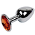 Plug Redondo Anal Metal Cromado - Tamanho P, M e G - comprar online