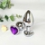 Plug Anal em Metal Tamanho em Coração - P - Roxo