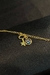 Tornozeleira com Pingente de Olho Grego e Chave Banhado em Ouro 18k - comprar online