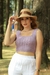 Cropped Feminino Alcinha Com Tranças Moda Blogueiras - ZENU