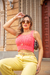 Cropped Feminino Alcinha Com Tranças Moda Blogueiras - loja online