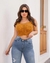 Cropped Feminino Alcinha Com Tranças Moda Blogueiras
