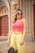 Cropped Feminino Alcinha Com Tranças Moda Blogueiras - comprar online