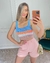 Cropped Regata Nervura Listrado Colorido Tricot Blogueira - comprar online