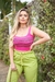 Top Tricot Cropped Alcinha Listrado Blusas Femininas Verão - comprar online
