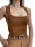 Cropped Feminino em Suplex Decote Quadrado Seleste Ref.1014 - ZENU