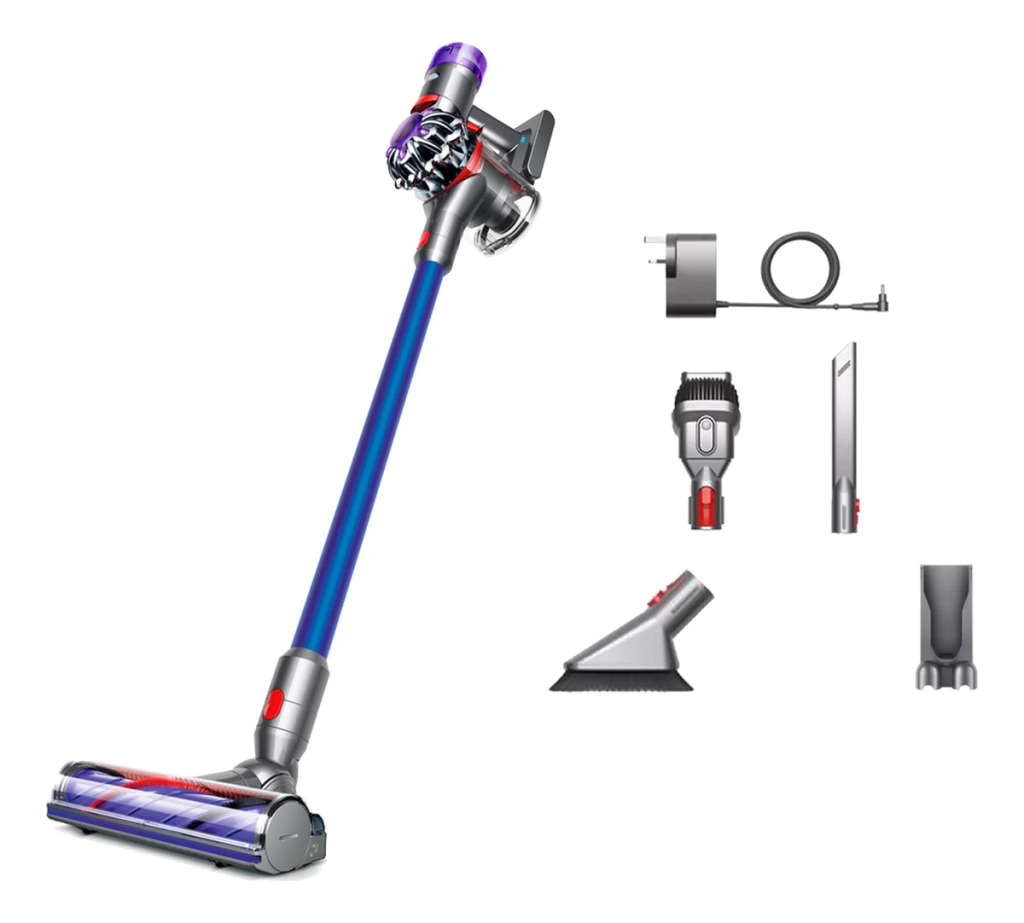 Dyson V8 Origin Extra Níquel Azul