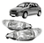 Imagem do Par Farol Peugeot 206 E 206 Sw 2000 A 2006 Foco Simples Liso