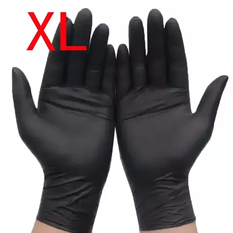 Luvas Pretas de Nitrilo XL – Proteção Inteligente para Suas Mãos em Qualquer Tarefa! ???