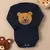 Imagem do Bodie Infantil Manga Longa Bordado 3D Premium (0-12 Meses)