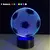 Luminária 3D Futebol – Luz Noturna com Toque e Ilusão Óptica LED