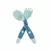 Bebê crianças colher garfo conjunto macio dobrável silicone colher garfo kit - Encanto de Mãe