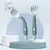 Bebê crianças colher garfo conjunto macio dobrável silicone colher garfo kit - Encanto de Mãe