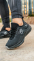 W 39 ZAPATILLAS RUNERS NEGRO CON PLATA en internet