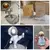 Decoração de mesa de escritório estilo nórdico astronautas suporte do telefo